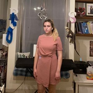 Top shop peach dress